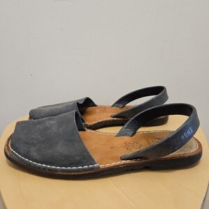 Women's Pons Avarcas Classic Strap Sandal Size 9 US / EU 39 Gray Leather